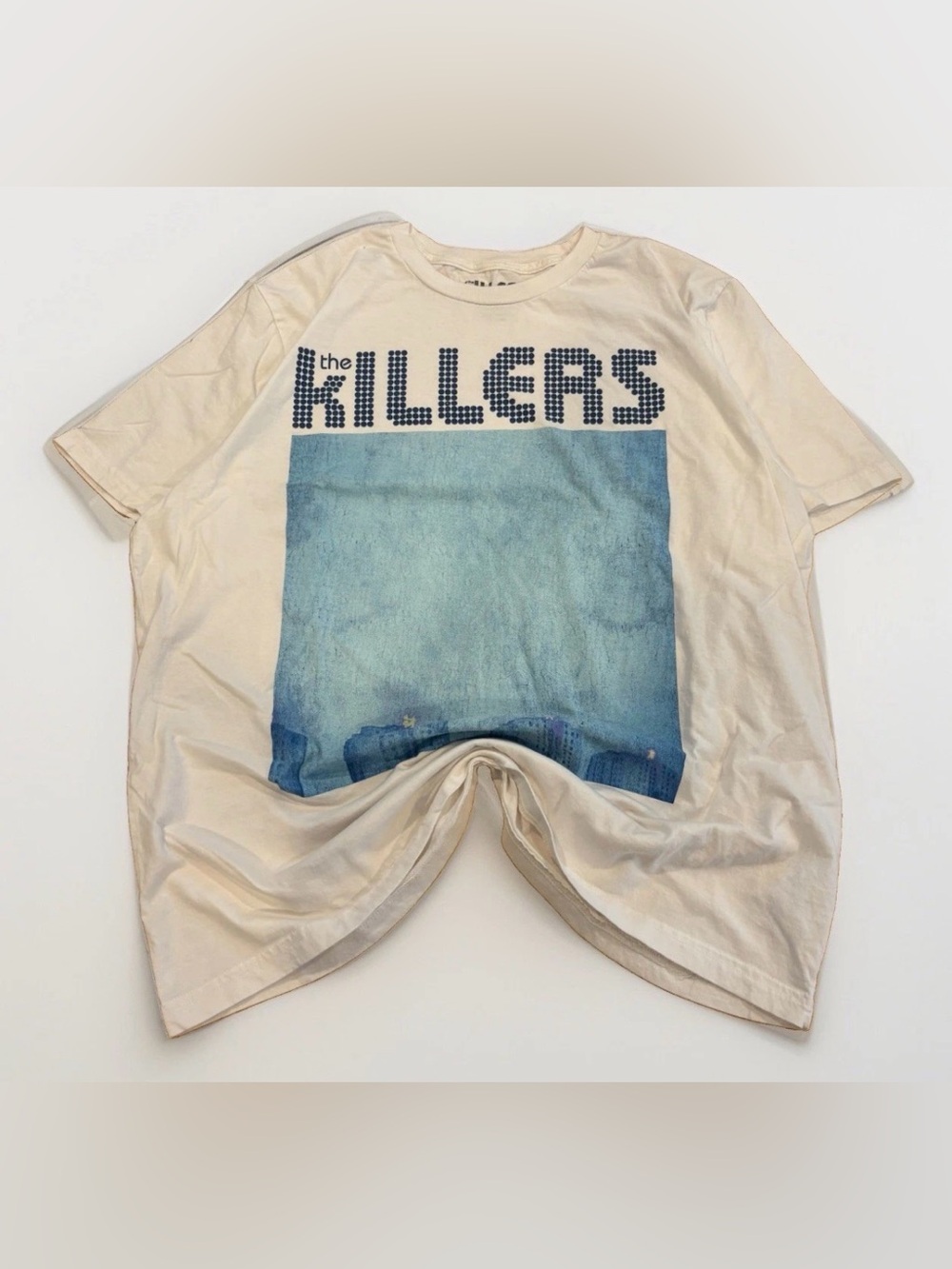 The Killers T-Shirt Band Tee Size XL White Rare Print Y2K Rock Band Punk Emo